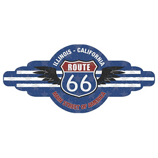 Plaque rétro Route 66 BIG