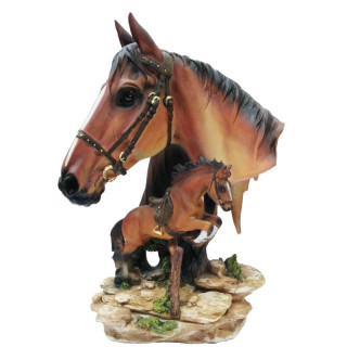 Statuette Cheval Champêtre