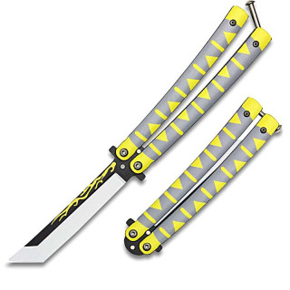 Couteau Demon Slayer Papillon (Balisong) Zenitsu Kaiga