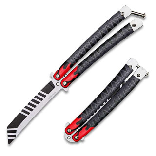 Couteau Demon Slayer Papillon (Balisong) Tanjiro