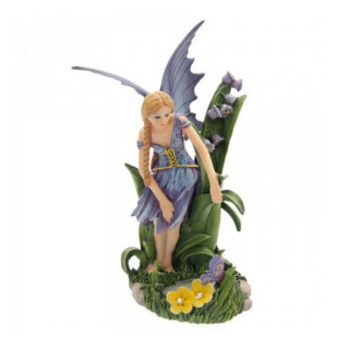 statuette fée avec des fleurs - statuette fee