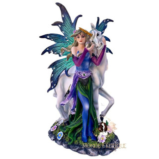 Statue Fée Licorne 