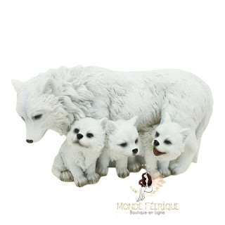 Loup avec Loupiots