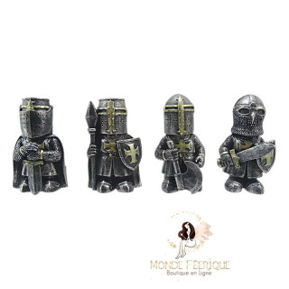 4 Figurines Chevaliers Croisade