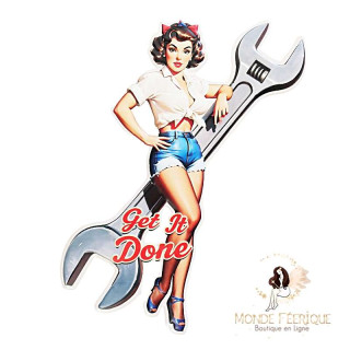 Plaque Pin Up Get it done
