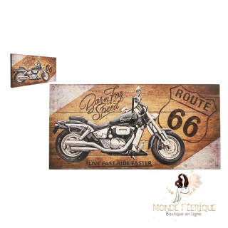 Plaque Déco Moto Route 66
