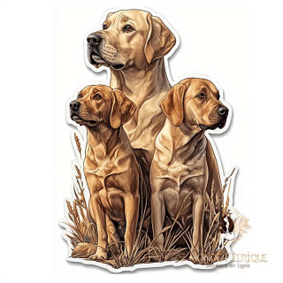 Plaque Décorative Labradors