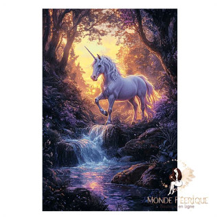 Plaque Murale Fantasy – Licorne Magique