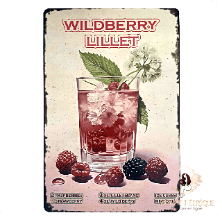 Plaque Cocktail Vintage – Wildberry Lillet