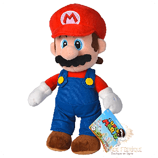 Peluche Super Mario 32 cm – Jouet Nintendo officiel