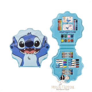 Set créatif Disney Stitch – Mallette avec crayons, feutres et aquarelles