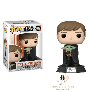 Figurine Funko Pop Luke Skywalker avec Grogu - Star Wars