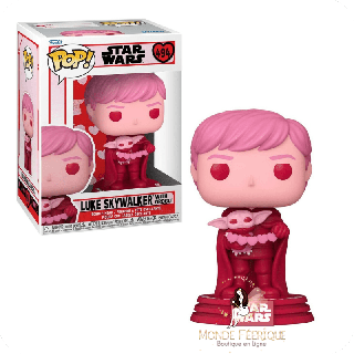 Luke Skywalker Rose avec Grogu Funko Pop