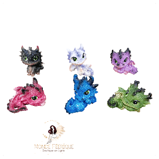 Mini Dragons Colorés – Lot De 6