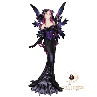 Fée Violette Et Noire – Élégance Mystique