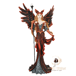 Fée Rouge Et Noire – Veilleuse Mystique