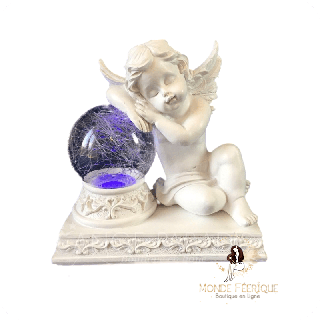 Lampe décorative ange blanc – boule lumineuse