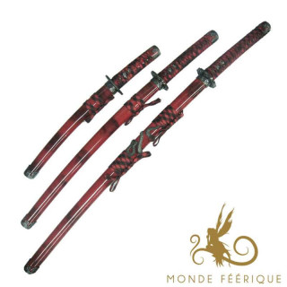 Série de Katanas Rouge pour cadeau boutique specialisée katanas